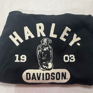 Harley-Davidson Black and Cream Eagle Sweatshirt NWOT
